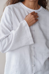DONNI Powder Linen Loop Shirt - Powder