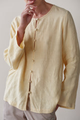 DONNI Butter Linen Loop Shirt - Butter