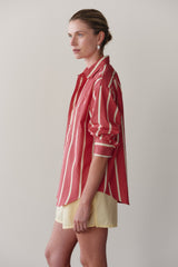 DONNI The Pop Shirt - Raspberry-Stripe