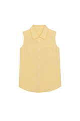 DONNI The Pop Sleeveless Shirt - Butter