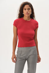 DONNI The Baby Rib Baby Tee - Bell Pepper