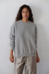 DONNI The Eco-Fleece Oversized Sweatshirt - Heather-Grey