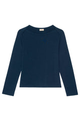 DONNI The Baby Rib Envelope Top - Navy