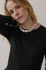 DONNI The Pointelle Long Sleeve - Jet