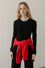 DONNI The Pointelle Long Sleeve - Jet