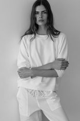 DONNI Powder Eco-Terry Crewneck - Powder