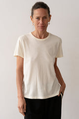 DONNI Creme Jersey Tee - Creme