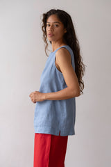 DONNI The Linen Shell - Cornflower