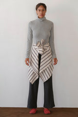 DONNI The Baby Rib Turtleneck - Heather-Grey