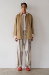 DONNI The Chino Contrast Jacket - Khaki-Ballerina