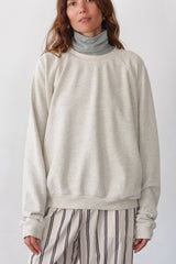 DONNI The Eco-Terry Relaxed Crewneck - Oatmeal