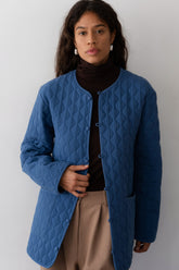 DONNI The Quilted Loop Jacket - Blueberry