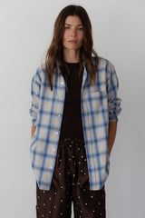DONNI The Plaid Flannel Shirt - Blueberry
