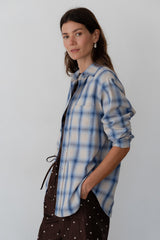 DONNI The Plaid Flannel Shirt - Blueberry