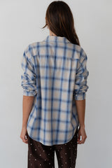 DONNI The Plaid Flannel Shirt - Blueberry