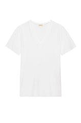 DONNI The Jersey V-Neck Tee - Powder