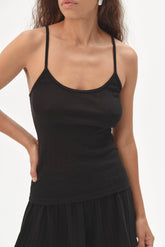DONNI The Pointelle Cami Tank - Jet
