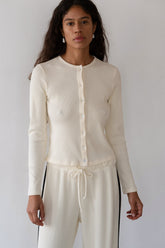 DONNI The Rib Cardi - Creme