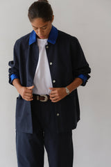 DONNI The Chino Contrast Jacket - Navy-Azure