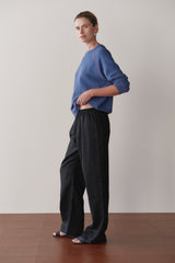DONNI Jet Linen Simple Pant - Jet