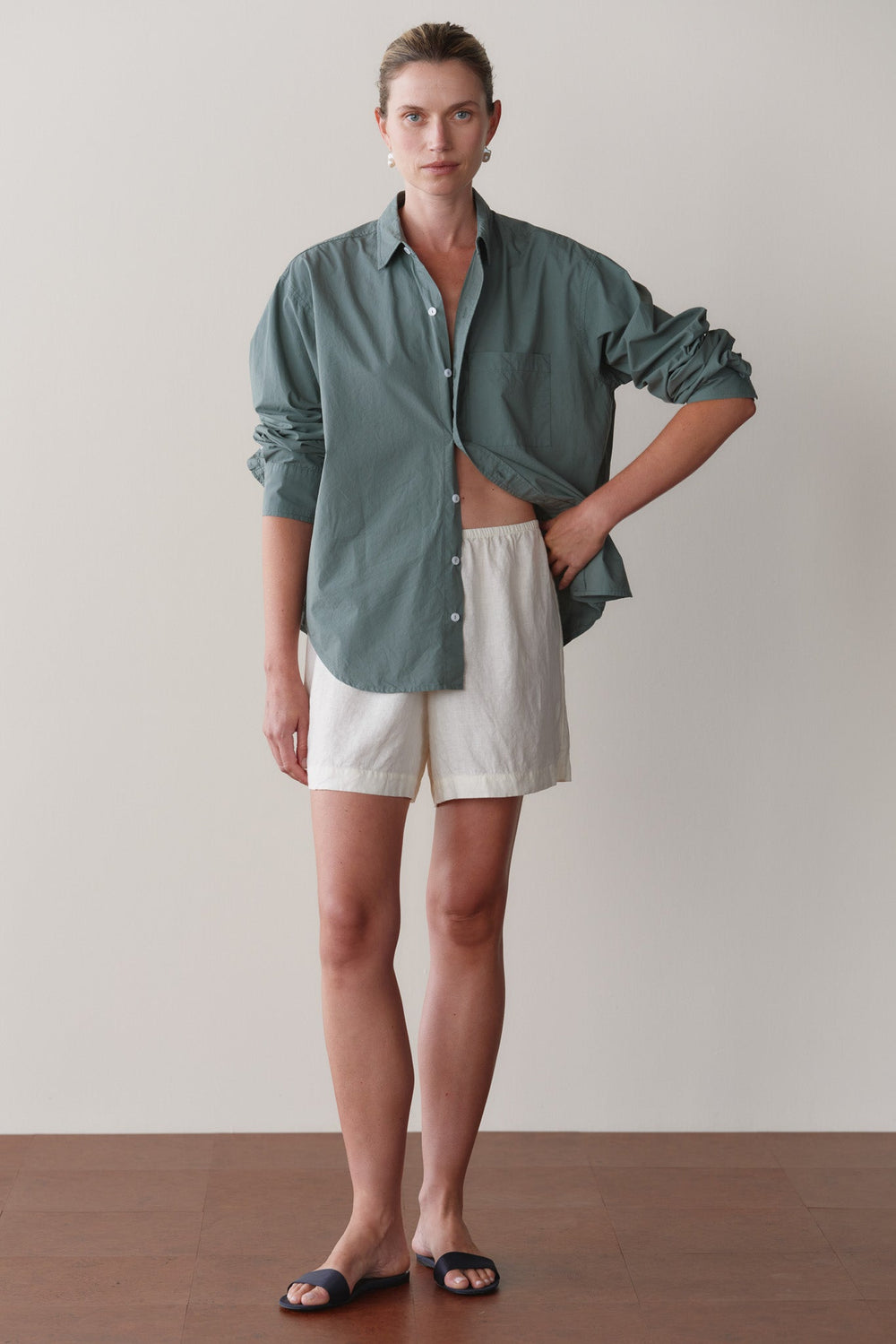 DONNI Creme Linen Short - Creme