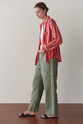 DONNI The Nylon Zip Pant - Sage