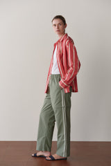 DONNI The Nylon Zip Pant - Sage