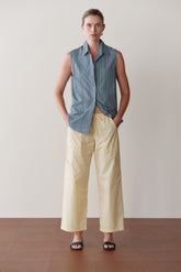 DONNI The Pop Drawstring Cargo Pant - Butter