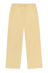 DONNI The Pop Drawstring Cargo Pant - Butter