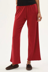 DONNI The Baby Rib Scallop Pant - Bell-Pepper
