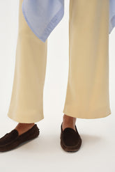 DONNI The Baby Rib Scallop Pant - Butter