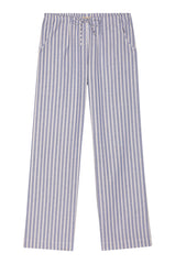 DONNI The Oxford Stripe Drawstring Pant - Butter Stripe