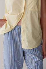DONNI The Pop Simple Pant - Navy-Stripe