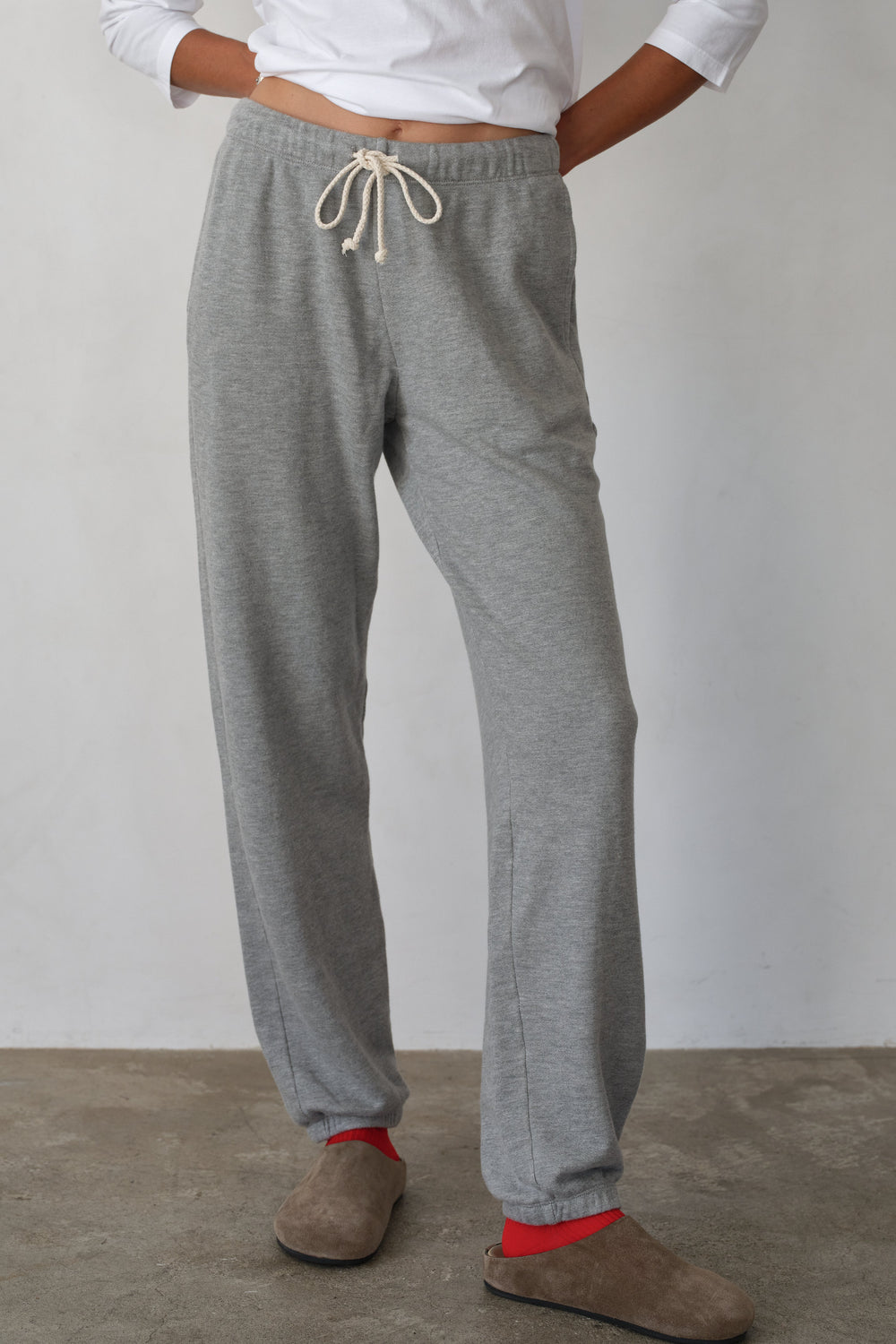 DONNI Heather Grey Eco-Terry Sweatpants - Heather Grey