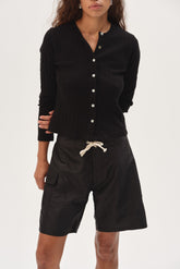 DONNI Jet Taffeta Board Short - Jet