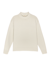 DONNI The Cotton Cashmere Crewneck Sweater - Creme