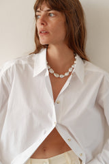 DONNI The June White Pearl Choker - white