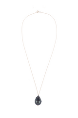 DONNI The June 16" Black Pearl Necklace - black