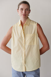 DONNI The Pop Sleeveless Shirt - Butter