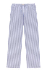 DONNI The Oxford Stripe Drawstring Pant - Cornflower-Stripe