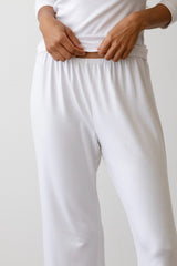 DONNI Powder Baby Rib Scallop Pant - Powder