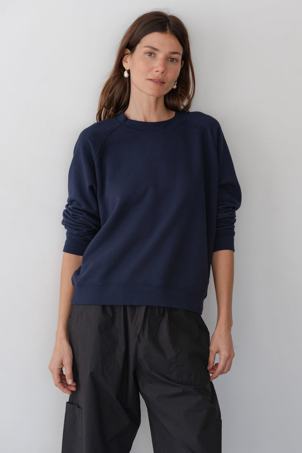 DONNI The Eco-Terry Crewneck - Navy