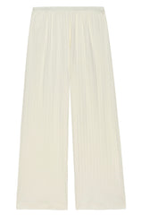 DONNI Creme Pointelle Simple Crop Pant - Creme