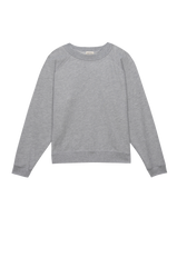 DONNI Heather Grey Eco-Terry Crewneck - Heather-Grey