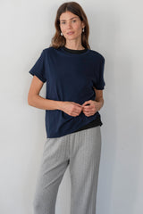 DONNI The Jersey Tee - Navy