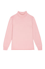 DONNI The Cotton Cashmere Roll Neck Sweater - Ballerina