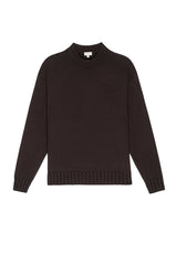 DONNI The Cotton Cashmere Crewneck Sweater - Espresso