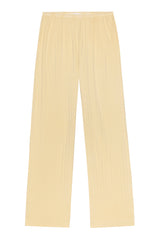 DONNI The Pointelle Simple Crop Pant - Butter