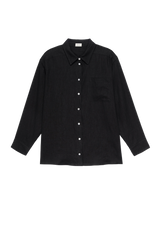 DONNI Jet Linen Relaxed Shirt - Jet
