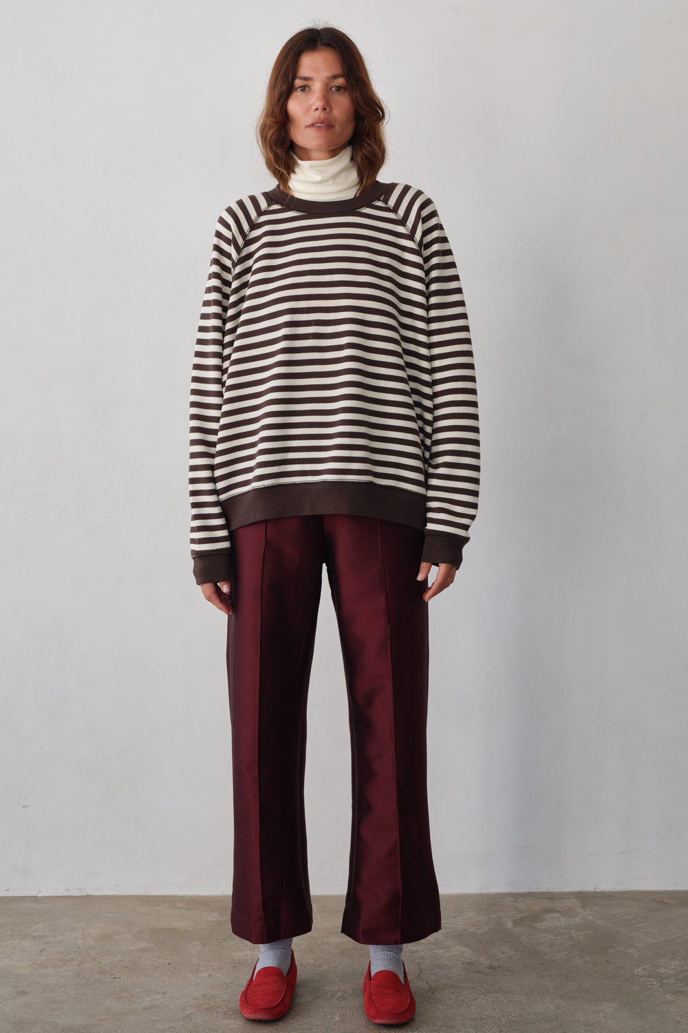 DONNI The Eco-Terry Relaxed Crewneck - Espresso